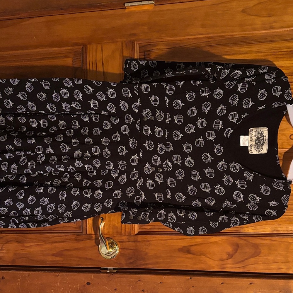 Effie's Heart Black Dress with White 🎃
